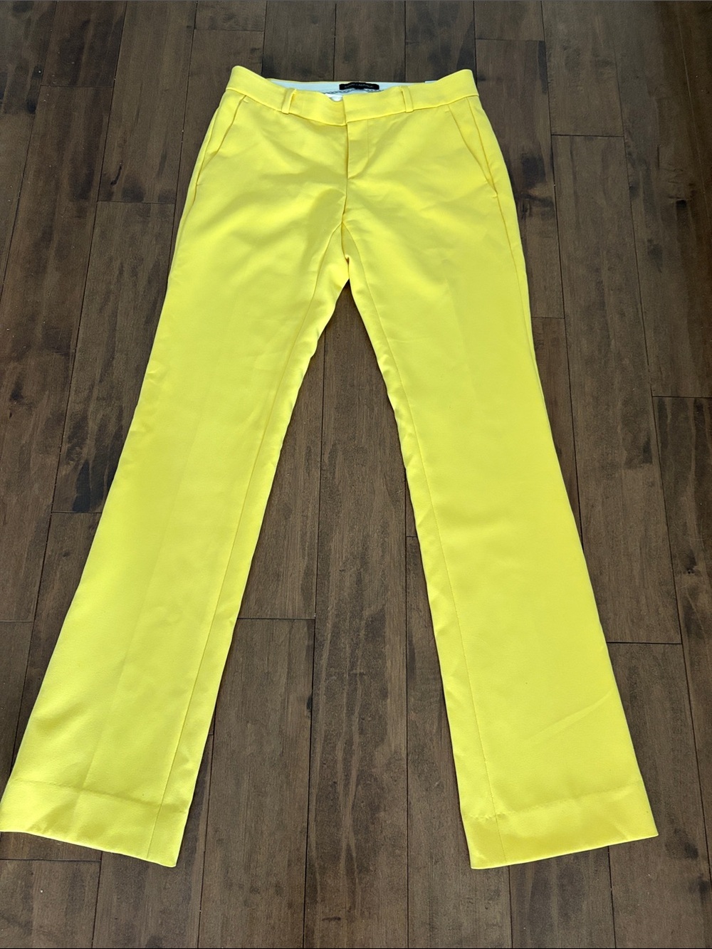 0 Banana Republic Logan Yellow Dress Pants - Classic Tailored Trousers